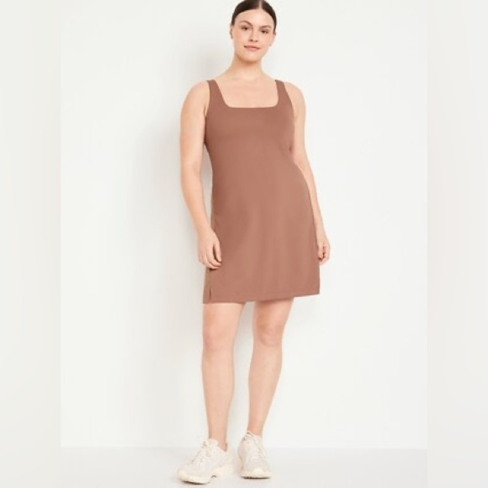 Old Navy PowerSoft Square-Neck Athletic Dress Sz M